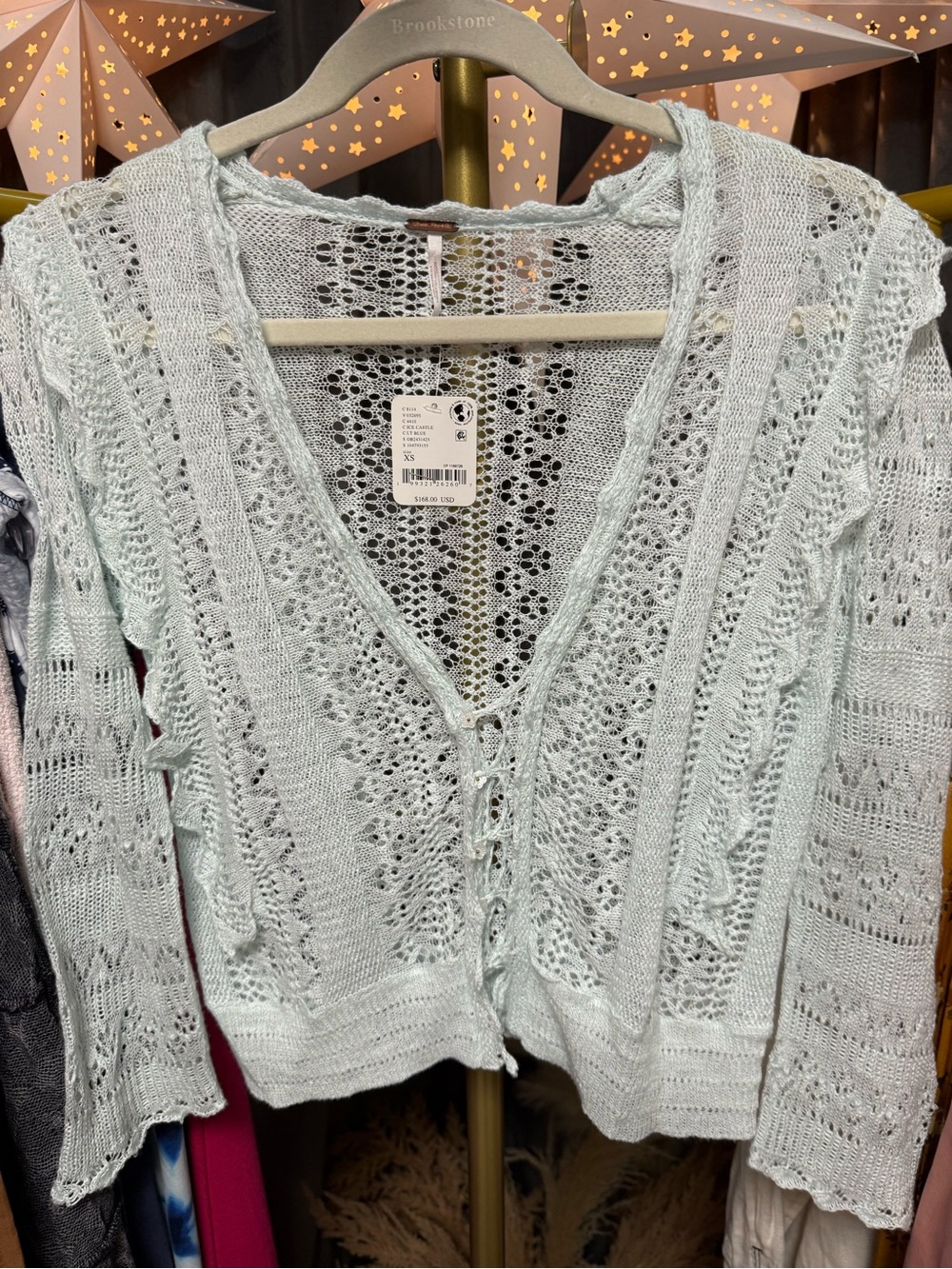 Free People Serendipity Knit Cardi in Ice Castle - Picture 8 of 10